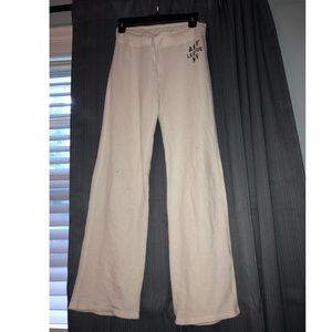 White/Cream A&F sweatpants